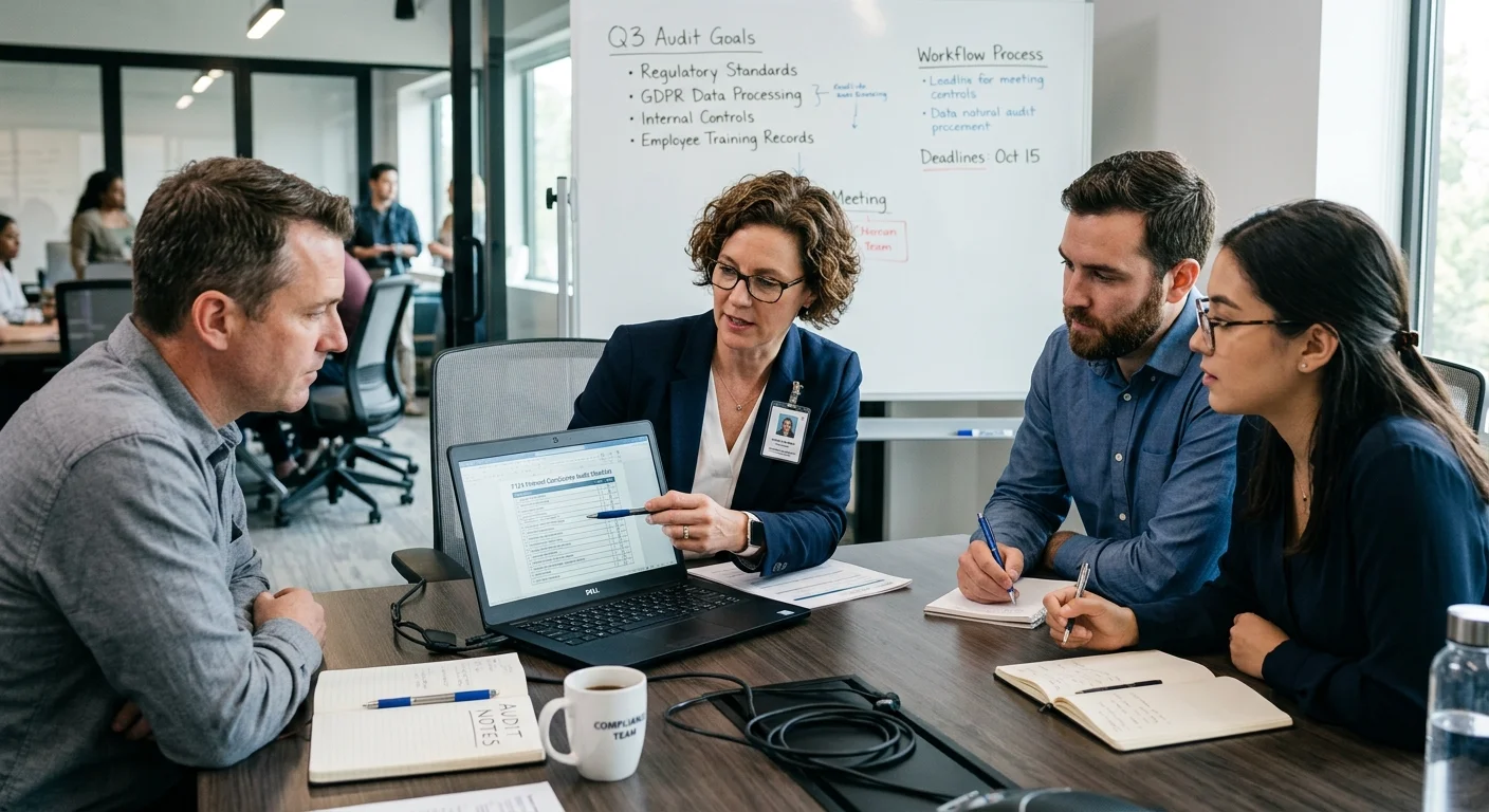 GDPR compliance audit checklist review meeting